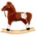 Cheval à bascule cowboy marron  marron Homcom    745902